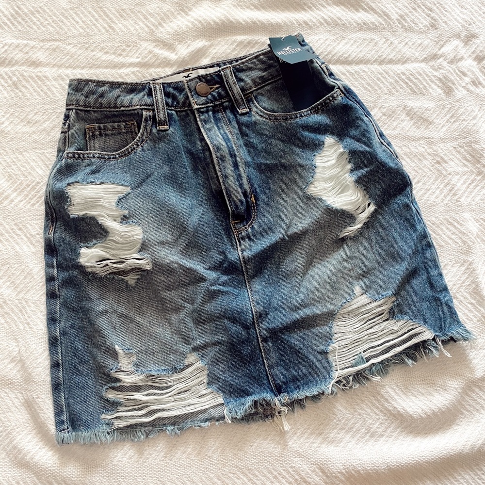 Mini Jean Skirt